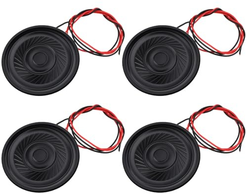 VGOL 4 Mini Altoparlanti Da 36 Mm 8? 0,5 W Con Cavo Da 10 Cm Per MP3 Campanelli Allarmi Giocattoli