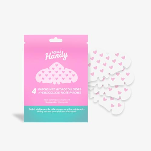 Merci Handy - Patchs Nez Hydrocolloïdes - Élimination des Points Noirs - Formule Douce - Absorption Douce et Efficace - Vegan & Cruelty-Free