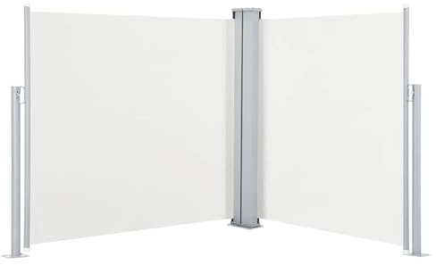 Tidyard Toldo Lateral retráctil Color Crema 100x600 cm