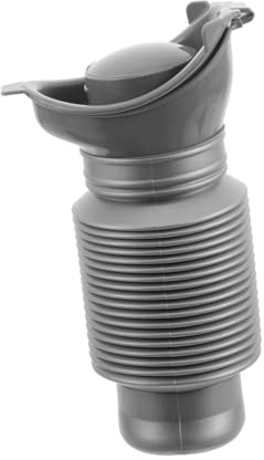 Beaupretty Portable Car Urinal for Men and Kids, Collapsible Travel Urine Bottle Adjustable Capacity, Lightweight Outdoor Camping Toilet for Hiking and Emergency Use, Grey