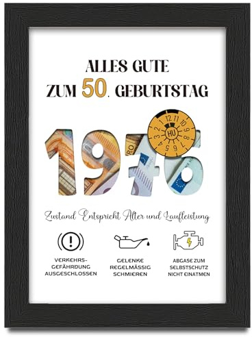 Coolgaga Geschenke zum 50 Geburtstag Mann Frau, Geldgeschenk 50. Geburtstag, Geburtsjahr 1976 Geldgeschenke Verpackung, Geburtstagsgeschenk für Männer und Frauen Papa Mama Freunde Kollege Brüder