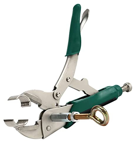 Alicates de tubo de soldadura con mango cómodo, 150 x 65 mm, acero de aleación de cromo, herramientas especiales para reparación de calefacción de suelo, bloqueo de tuberías de calefacción de suelo
