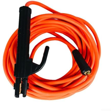 Kit di cavi di saldatura MMA da 7 m/10 m, con filo di terra e supporto per elettrodi, per saldatrici a scintilla MMA-350 (10 metri)