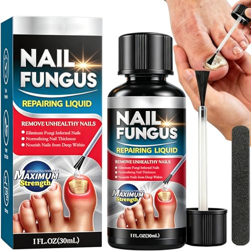 Extra Strong Fungal Nail Treatment for Toenails & Fingernails, Formula Extra Strong Antifungal to Repair & Renew Thick Damaged Nails, Restore Healthy Nails, promoting natural growth, 30 ml