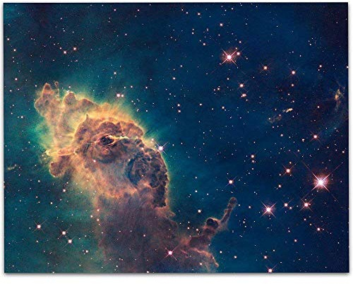Astronomy Poster - Carina Nebula Photo From Hubble Telescope - 11x14 Unframed Art Print - Vintage Posters Dark Academia, Space Poster for Astronomers and Space Exploration Enthusiasts, Astronomy Decor