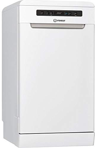 Indesit DSFO 3T224 lave-vaisselle Autonome 10 places A++ - Lave-vaisselles (Autonome, Blanc, Compact (45 cm), Noir, Boutons, 1,3 m)