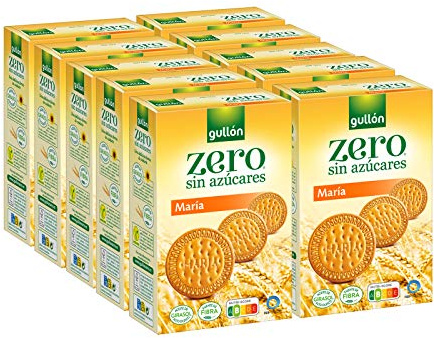 Gullón - Galleta María sin azúcar Diet Nature 2 paquetes [PACK 10 uds] Total: 4kg