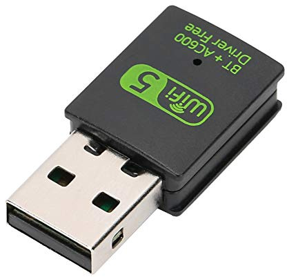 Adaptador WiFi USB 600 MB WiFi Dongle Receptor inalámbrico Controlador Gratuito Adaptador de Antena 2 en 1 LAN