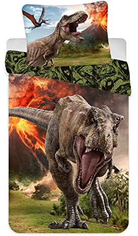 Jurassic World Volcano Dinosaur Bettwäsche 140x 200 cm + 70x90 cm