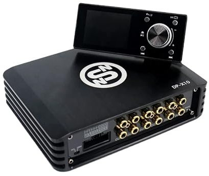 Sennuopu X10PLUS, Amplificador Audio Coche con DSP, 4 Canales Amplificador 8 Canales Procesador Digital Sighal,Ecualizador de 31 Bandas, Reproductor Bluetooth, con Controlador LCD