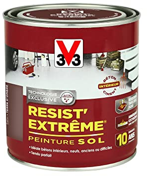 V33 Peinture sols garage - Résist'extrême® - Terre Ombrée 0,5L