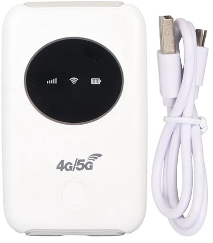 Bästa Routrar, 4G LTE USB WiFi-modem 300 Mbps Olåst 5G WiFi Micro SIM-kortplats Inbyggd 3200MAh Trådlös Bärbar WiFi-router