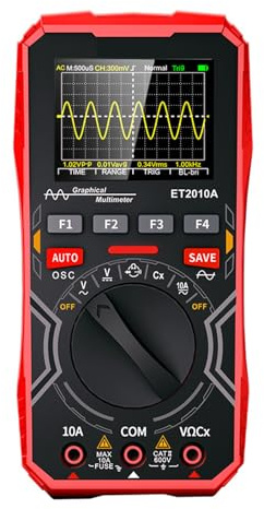Osciloscopio digital multímetro de 1 MHz de ancho de banda con formas de onda automáticas captura eficiente osciloscopio de muestra de 2,5 Msps