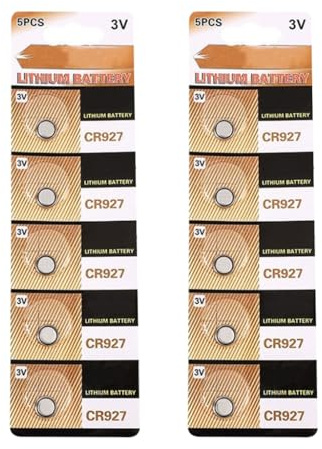 HINAYOSAN Lot de 5/10 piles bouton CR927 3 V au lithium de rechange pour montres, calculatrices, télécommandes, jouets