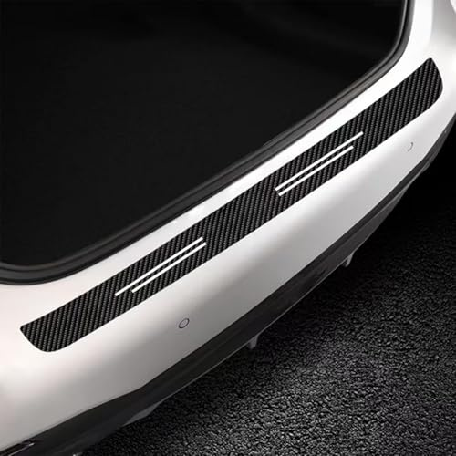 AIBINGBH Auto Ladekantenschutz Folie für Opel Mokka B I 2021-2024 Aufkleber, Auto Kohlefaser Kantenschutz Kratzfest Kofferraum,104 cm x 9 cm