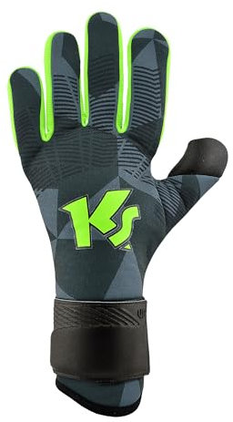 KEEPERsport Torwarthandschuhe Varan8 Challenge NC, ohne Fingerschutz, Fußballhandschuhe Unisex, 3mm Black Claw - mit Neuer Lasche, Größe: 5