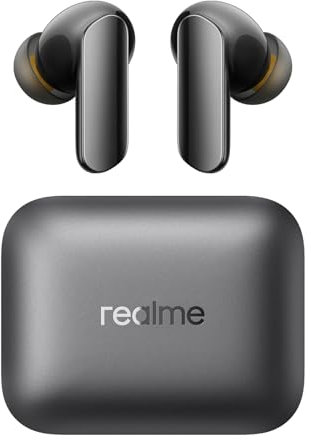 realme Buds Air 7 Pro Auriculares Inalámbricos,6 Micrófonos con reducción de Ruido a 53dB,Tiempo de reproducción de 48 Horas Bluetooth 5.4 Impermeable IP55 Auriculares Bluetooth,Negro