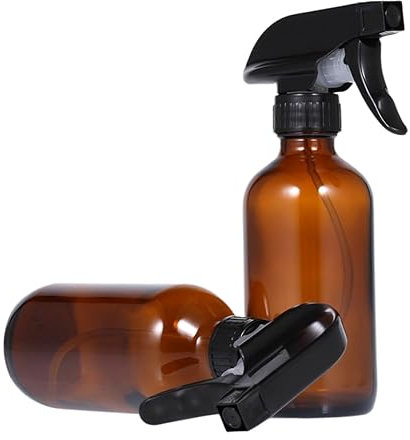 BAZEITFLOW 2piezas Regaderas Vacías De Botella Rociadora De Vidrio Pulverizadores Manuales Presión Para Peluquería Para Rociar Agua o Productos De Cuidado Personal