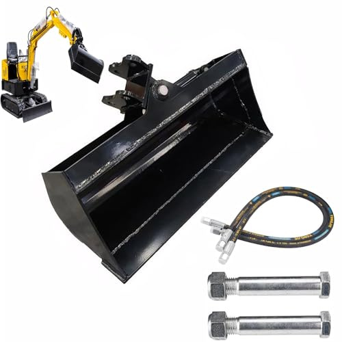 Mini pelle rétrocaveuse pour pelleteuse de 1 à 2 tonnes, largeur de 20 cm, portée de 90 mm, diamètre du trou de 25 mm, convient pour empattement de 90 mm