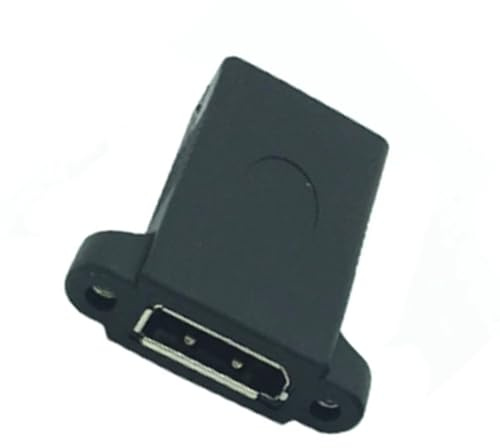 Fegtrtyoa Cable de Extensión DisplayPort Hembra A Hembra para Montaje en Panel, Adaptador DP Hembra A Hembra