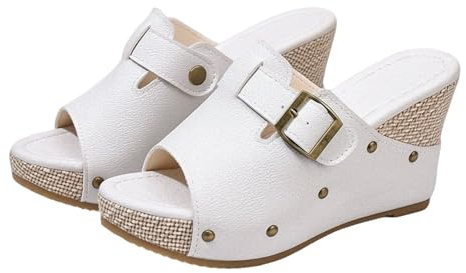Sandaler, kilklack, dam, espadriller, sandaletter med kilklack, damer, sommar, fritid, tofflor, tjock sula, strandsandaler, eleganta kilsandaler, stor storlek, sommarskor, slip-in-sandaler och glid