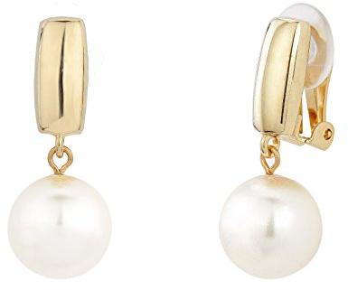Traveller Ohrclip Hänger - Damen - 12mm Perle