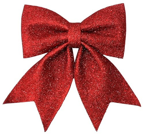 One Large Red Christmas Tree Topper Bow Big Christmas Tree Bows Red
