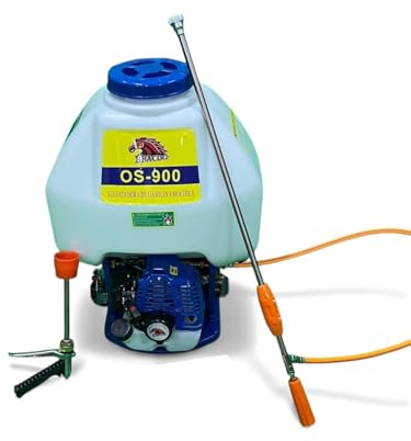 BRACOG - Mochila para sulfatar 30L - Motor Gasolina de 2 Tiempos - Desplazamiento - 26CC - Mezcla de Combustible Gasolina (25:1)