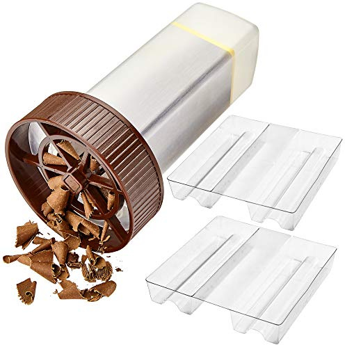 O'Creme - Chocolate Shaver - Rotary Hand Held Grater and Slicer Device to Make Professional Gourmet Quality Chocolate Shavings - Premium Baking Gadgets for Personal and Commercial Kitchen Use