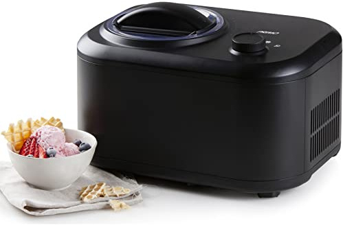 PRIMO PR405IM Ice Cream Maker - Sorbetière à compresseur - Autocongélation - 1 L - Noir