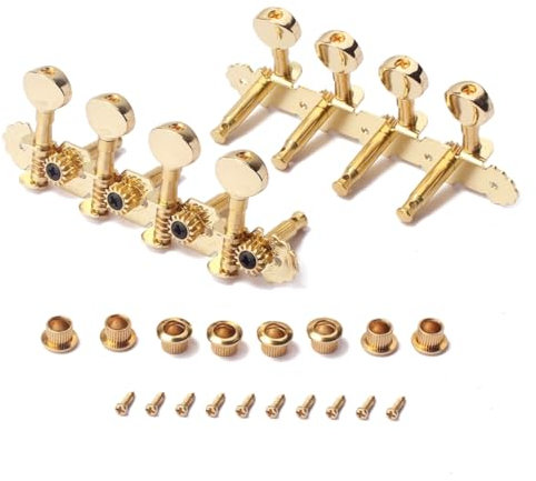 TOYANDONA Mandolin Strings Are Accurate Lr Tuning Pegs for Right Hand Rotary Mandolin Use Includes Mounting Screws and Ferrules for Easy Setup