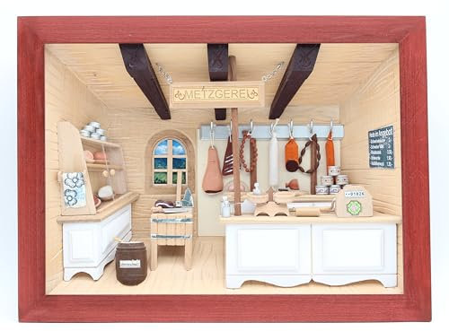 Dorsch 3D Bild aus Holz: Beim Metzger