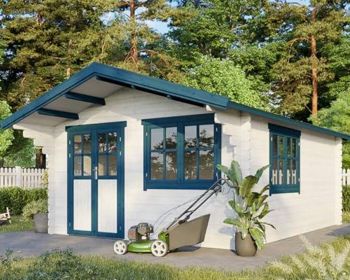 McGaRDEN Gartenhaus Holzhaus Gartenlaube Blockhaus 4x5m 35mm