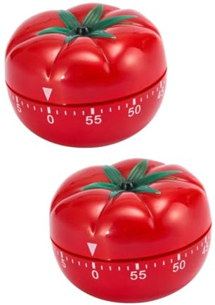 TOPBATHY 2pcs Kitchen Timer Heart Shape Countdown Tool Lovely Cartoon Kitchen Timer for Home Baking Boys and Girls Clock for Cooking