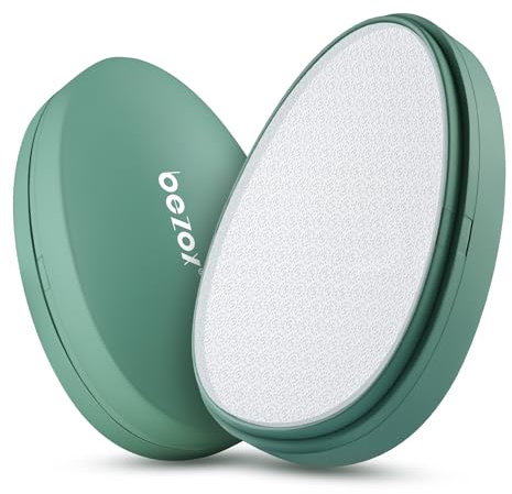 BEZOX Lima per piedi e rimozione calli in nano-vetro 2 in 1 - Rimozione calli altamente efficace per risvegliare piedi vellutati - Rimozione confortevole e delicata della pelle dura e dei calli