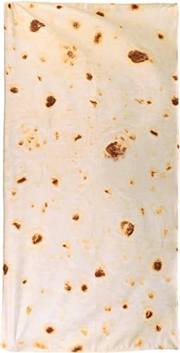 okoikfc 3D Strandtuch 90x180 cm Burrito Badetuch Groß Burrito Microfaser Handtücher Weich Schnell Trocknen Strandhandtuch Herren Frauen Badetücher, Strandtücher Strandlaken Handtuch A1810