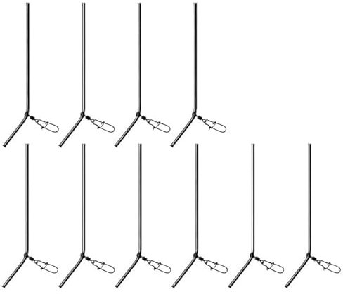 QTTRPCU 10 Stück 9cm Metall Feeder Zubehör, Grundblei Angeln für Grundblei Feederzubehör, Feeder Angeln Grundangeln