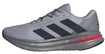 Adidas Uomo Galaxy 7 Running Shoes, Dash Grey/Blue Fusion/Lucid Red, 43 1/3 EU
