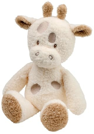 Nattou Kuscheltier Giraffe, Wegbegleiter ab der Geburt, ca. 30 cm, Polyester, Teddy, Weiß