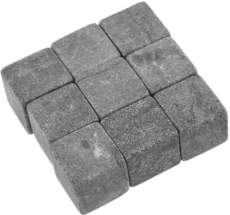 Cabilock Set Di Pietre Per Whisky in Granito 1 Confezione Di Cubetti Di Ghiaccio Riutilizzabili Per Vino Whisky Non Raffreddanti Facili Da Pulire Per Bar Di Casa