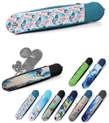 BAMBINIWELT Kinder Snowboardrucksack, Snowboardtasche, Stauraum für Helm, Schuhe & Handschuhe, Boardbag, Cordura, Schulterriemen, Tragegriff & Ablaufloch