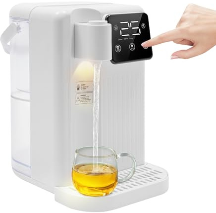 Dispensador de agua caliente de 3 L, 1700 W, dispensador de agua caliente instantáneo, con pantalla táctil LED, filtro de agua, dispensador de agua, hervidor de agua para cocina, oficina, caravana