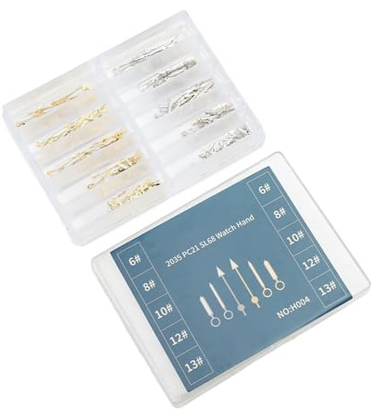 Naroote 2035 PC21 SL68 Quartz Watch Hands Repair Kit Metal Watch Hands Set for Enhancing Aesthetic Appeal 100 Sets for Maintenance (Rose Gold)