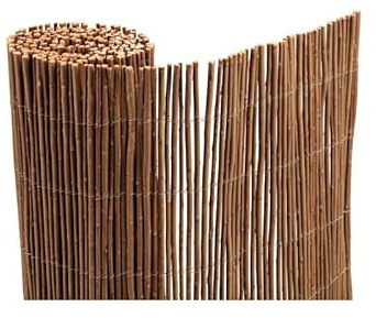 Easy Clôture Rouleau canisse en Osier occultant Naturel Brise Vue Vent 3m x H 1m80 Clôture Extérieure Décorative pour Jardin Terrasse et Balcon Protection Contre Regards Vent et Soleil