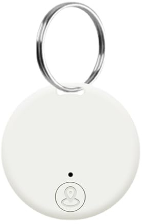 Traceur Localisateur D’Objets 3.7cm Mini Traceur GPS ABS Localisateur GPS pour Clés Bagages Sac Dos Chien Compatible iOS Android Batterie Longue Durée avec Rappel D'alarme Bidirectionnel