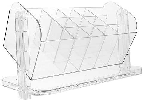 Alipis Organisateur de Maquillage Transparent Support de Bureau pour Parfum Rouges à Lèvres et Pinceaux Rangement Cosmétique Multifonctionnel et Capacité Spacieuse Design Simple et