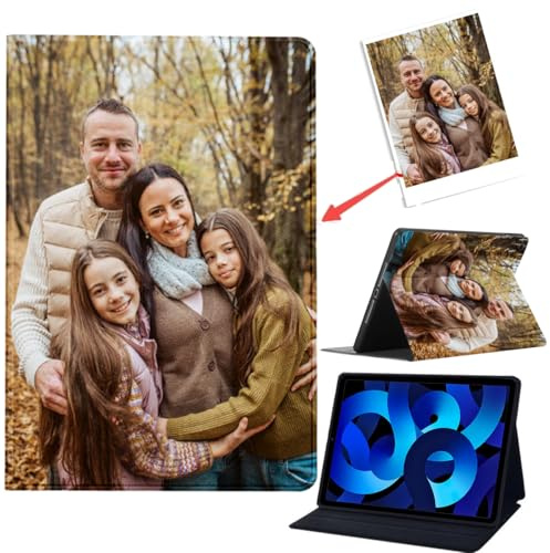 Niokfrci Funda Personalizada para Xiaomi Pad 5/ Mi Pad 5 Pro 11 2021, Aesthetic Dibujo Foto Imagen Texto Personalizable Carcasa con Función de Soporte,PU Cuero Flip Protectora Tablet Cover