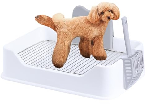 Addestramento del vasino per cani - Toilette con lettiera in rete per cani, 20,28x12,6x6,69 pollici Vassoio per toilette con lettiera per cuccioli per interni, Addestramento per pipì, Istruttore di to