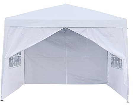 Panana 3 X 3m Pop Up Gazebo Waterproof Outdoor Garden Marquee Awning Party Tent Canopy and Carry Bag White