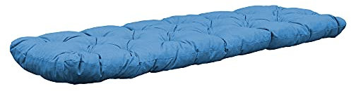 Auflage 2er Bankkissen Bankauflage 120x50x8 cm hellblau